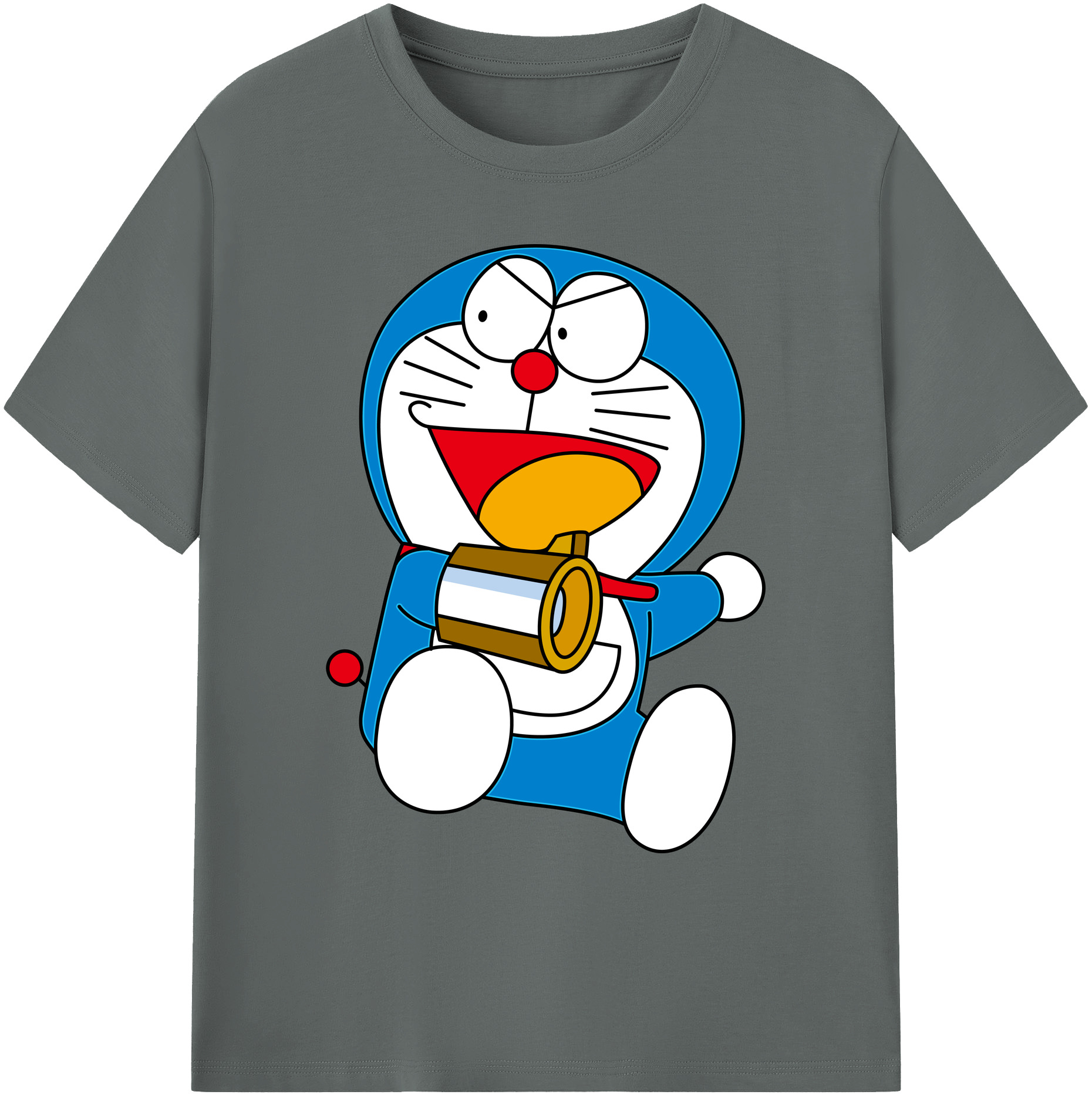 （画像用） ドラえもん Doraemon 綿100％ メンズ半袖Tシャツ｜肌触りやわらか＆通気性